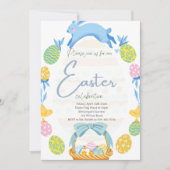 イースター招待状、イースターエッグ狩り招待状 招待状 (正面)