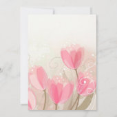 イースター招待状 チューリップ 花 フラットカード 招待状 (裏面)