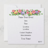 イースター招待状(卵狩り?) 招待状 (裏面)