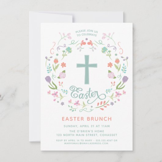 イースター招待状 – 宗教、お祝い招待状 招待状 (正面)