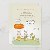 イースター招待状 招待状 (正面/裏面)