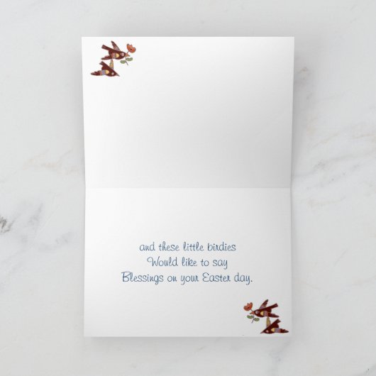 イースター挨拶のウクライナの民芸 シーズンカード (内部)