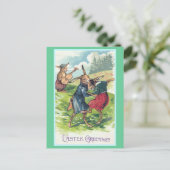 イースター挨拶のヴィンテージイースター シーズンポストカード (スタンド正面)