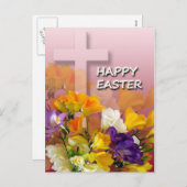 イースター挨拶の郵便はがき シーズンポストカード (正面/裏面)