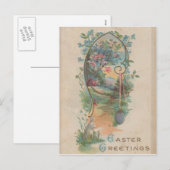 イースター挨拶の1912年のヴィンテージの郵便はがき シーズンポストカード (正面/裏面)