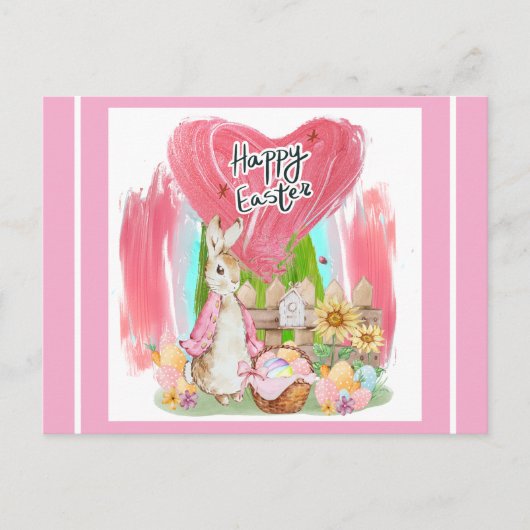 イースター挨拶はがき ポストカード (正面)