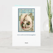 イースター挨拶グリーティングカード シーズンカード (裏面)