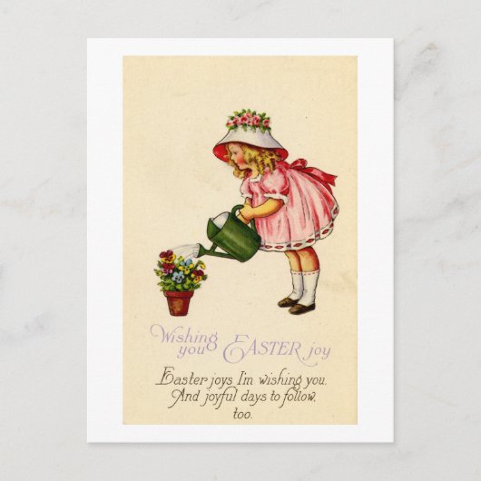 イースター挨拶状(ca. 1915年) シーズンポストカード (正面)
