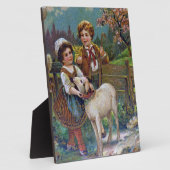 イースター挨拶1908 フォトプラーク (側面)