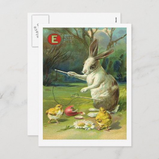 イースター挨拶 – はがき シーズンポストカード (正面/裏面)