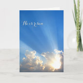 イースター挨拶- "彼は上がります! " シーズンカード (正面)