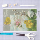 イースター挨拶 薄葉紙 (クラフト)