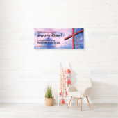 イースター教会のサービスイエス様が復活カスタマイズ可能 横断幕 (インサイチュ)