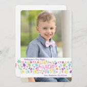 イースター旗2の写真の休日カード シーズンカード (正面/裏面)