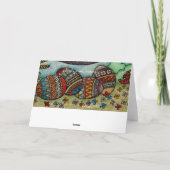 イースター日の出のウクライナの民芸 シーズンカード (裏面)