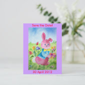 イースター日付ポストカードの保存 案内ポストカード (スタンド正面)