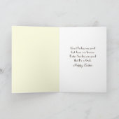 イースター日曜日のサンビーム カード (内部)