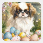 イースター日本のエッグの付いたあご スクエアシール (正面)