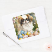 イースター日本のエッグの付いたあご スクエアシール (封筒)