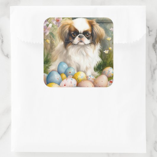 イースター日本のエッグの付いたあご スクエアシール (バッグ)