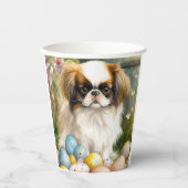 イースター日本のエッグの付いたあご 紙コップ (正面)