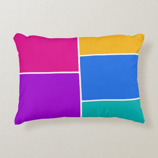 イースター春カラーコラージュ アクセントクッション (正面)