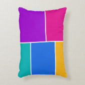 イースター春カラーコラージュ アクセントクッション (正面(垂直))