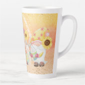 イースター春テーマ格言ひまわりイースターエッグ カフェラテマグ (右)