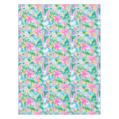 イースター春バニーズフラワー名門私立校風のズ テーブルクロス (正面)