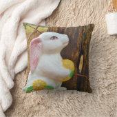 イースター春フラワーバニー クッション (ブランケット)