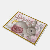 イースター春フローラピンク ドアマット (アングル)