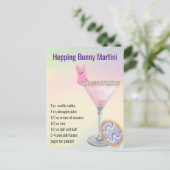 イースター春マルティニカクテルレシピ ポストカード (スタンド正面)