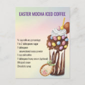 イースター春モチャコーヒードリンクレシピ ポストカード (正面)