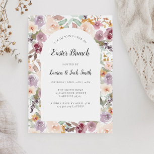イースター春ヴィンテージフローラアーチ 招待状