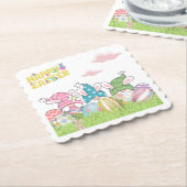 イースター春格言とイースターエッグコースター ペーパーコースター (アングル)