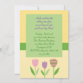 イースター昼食および卵の狩りの招待状 招待状 (正面)