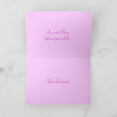 イースター時間カード シーズンカード (内部)