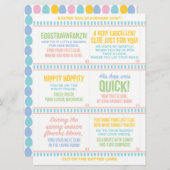 イースター朝のゴミ集め競争 シーズンカード (正面/裏面)