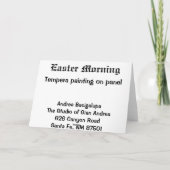 イースター朝の挨拶状 シーズンカード (裏面)