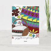 イースター朝のPysankaのウクライナの民芸 シーズンカード (裏面)