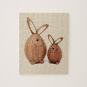 イースター木のかわいいウサギ ジグソーパズル (縦)