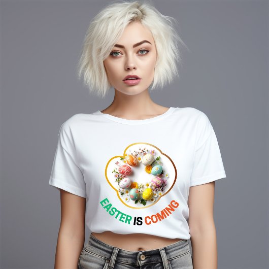 イースター来ズ – かわいいベビーウサギ Tシャツ
