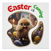 イースター来ズ – かわいい卵 ポスター (正面)