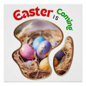 イースター来ズ – 花 ポスター (正面)