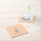 イースター格言と卵 スクエアペーパーコースター (インサイチュ)