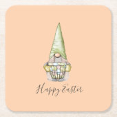 イースター格言と卵 スクエアペーパーコースター (正面)