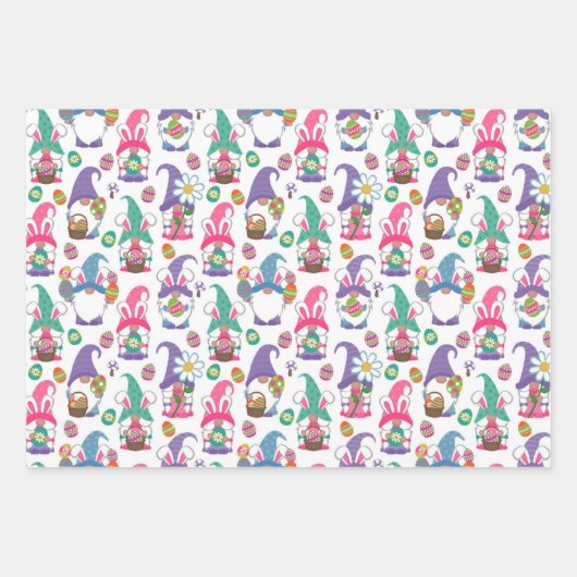 イースター格言と花の紙シート ラッピングペーパーシート (正面2)