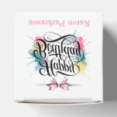 イースター格言の水彩の誕生日パーティー フェイバーボックス (上部)