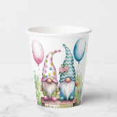 イースター格言の水彩の誕生日パーティー 紙コップ (裏面)