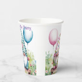 イースター格言の水彩の誕生日パーティー 紙コップ (左)